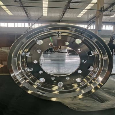 22x8.25 Helder afwerking Op maat gemaakte gesmeed wielrand voor Alcoa aluminium vrachtwagenwielen